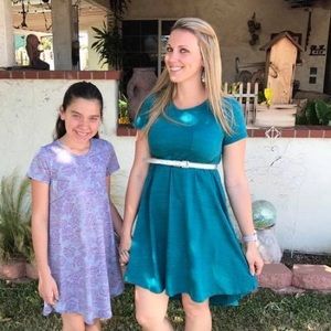 Teal Lularoe Carly Dress